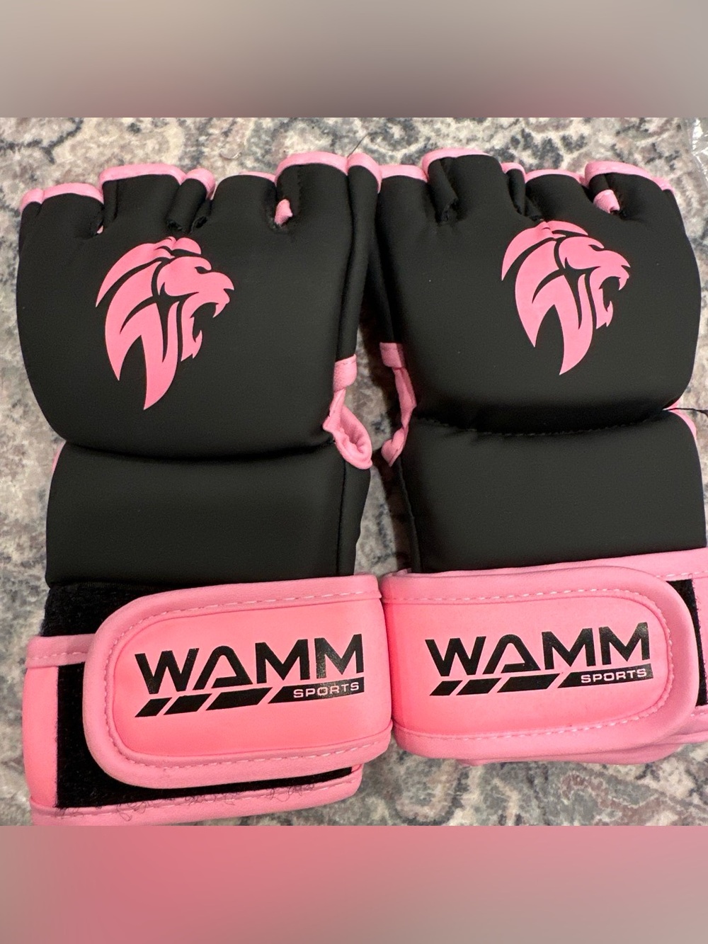 Women's Black & Pink MMA Training Gloves